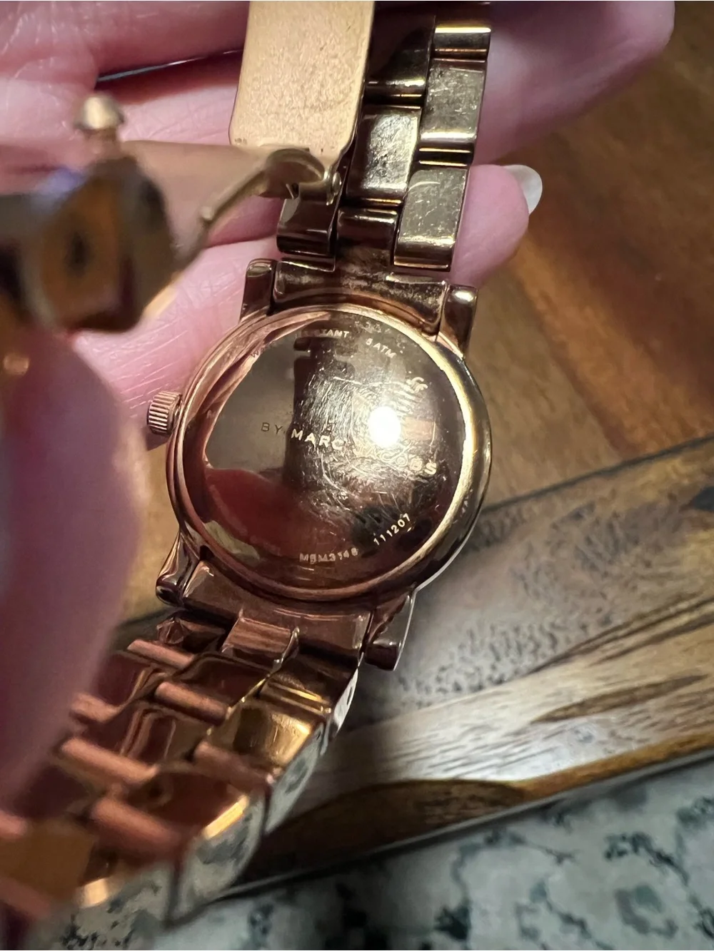 Marc by Marc Jacobs Rose Gold Bracelet Watch with Pink Dial